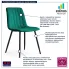 Zielone krzesło metalowe Selvaro
