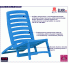 Fotografia Komplet dziecięcych krzeseł plażowych Lido - niebieski z kategorii Leżaki do ogrodu