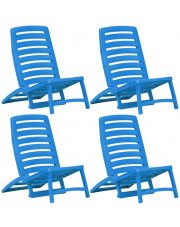 Komplet dziecięcych krzeseł plażowych Lido - niebieski w sklepie Edinos.pl
