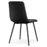 Nowoczesne czarne krzeslo Lumario