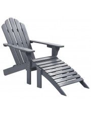 Drewniane krzesło ogrodowe Falcon - szare