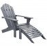 Zdjęcie produktu Drewniane krzesło ogrodowe Falcon - szare.