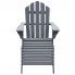 Zdjęcie drewniane krzesło do ogrodu Falcon szare - sklep Edinos.pl