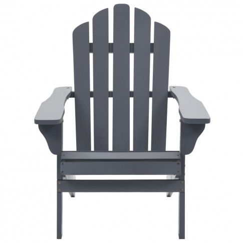 Szczegółowe zdjęcie nr 7 produktu Drewniane krzesło ogrodowe Falcon - szare