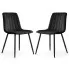 Zestaw 2 czarnych krzesel Selvaro