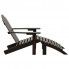 Szczegółowe zdjęcie nr 4 produktu Drewniane krzesło ogrodowe Falcon - brązowe