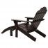 Szczegółowe zdjęcie nr 5 produktu Drewniane krzesło ogrodowe Falcon - brązowe