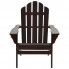 Szczegółowe zdjęcie nr 7 produktu Drewniane krzesło ogrodowe Falcon - brązowe