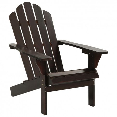 Szczegółowe zdjęcie nr 6 produktu Drewniane krzesło ogrodowe Falcon - brązowe
