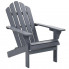 Szare drewniane krzesło ogrodowe - Calan
