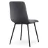 Nowoczesne krzesło grafitowe Verlino