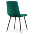 Zielone metalowe krzesło Verlino 