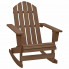 Zdjęcie produktu Drewniane bujane krzesło ogrodowe Daron - brązowe.