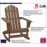 Fotografia Drewniane bujane krzesło ogrodowe Daron - brązowe z kategorii Krzesła ogrodowe
