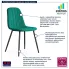 Zielone nowoczesne krzesło Alveri