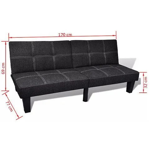 Szczegółowe zdjęcie nr 8 produktu Wersalka rozkładana Ralonis - grafitowa