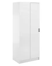 Biała skandynawska szafa narożna - Axelor w sklepie Edinos.pl