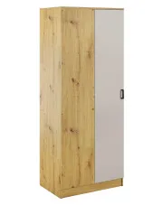 Narożna szafa uchylna w kolorze dąb artisan + kaszmir - Axelor w sklepie Edinos.pl