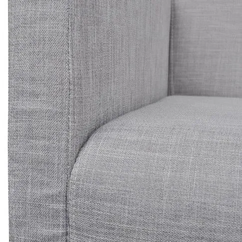 Szczegółowe zdjęcie nr 5 produktu Jasnoszara elegancka ławka tapicerowana - Hikko