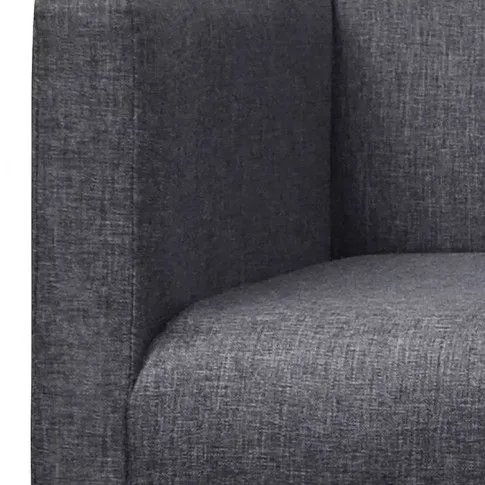 Zdjęcie elegancka ławka tapicerowana Zanari – ciemnoszara | Edinos.pl
