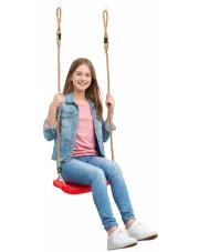 Czerwona wisząca huśtawka ogrodowa dla dzieci - Exod w sklepie Edinos.pl