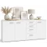 Duża biała komoda do przechowywania z szufladami - Asendri 5X