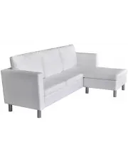 Biała elegancka sofa 3-osobowa – Javris