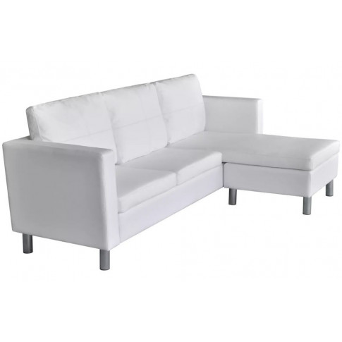 Biała elegancka sofa 3 osobowa – Javris