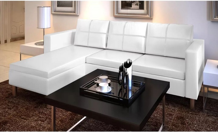 Produkt Biała elegancka sofa 3-osobowa – Javris - zdjęcie numer 2