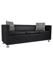 Sofa 3-osobowa Cali 3B - czarna  w sklepie Edinos.pl