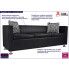 Zdjęcie minimalistyczna sofa 3-osobowa Cali 3B czarna  - sklep Edinos.pl