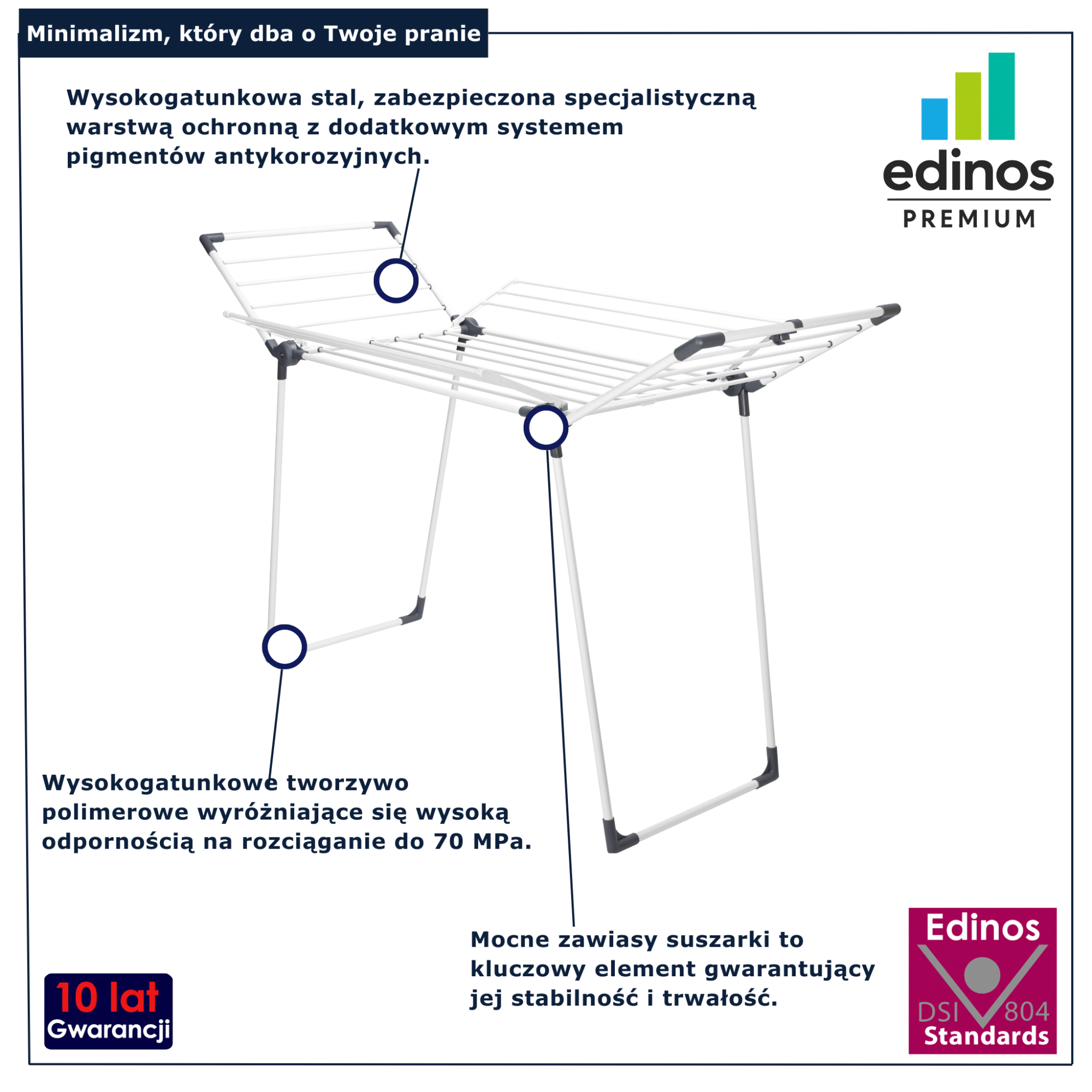 Biała suszarka Dryvio