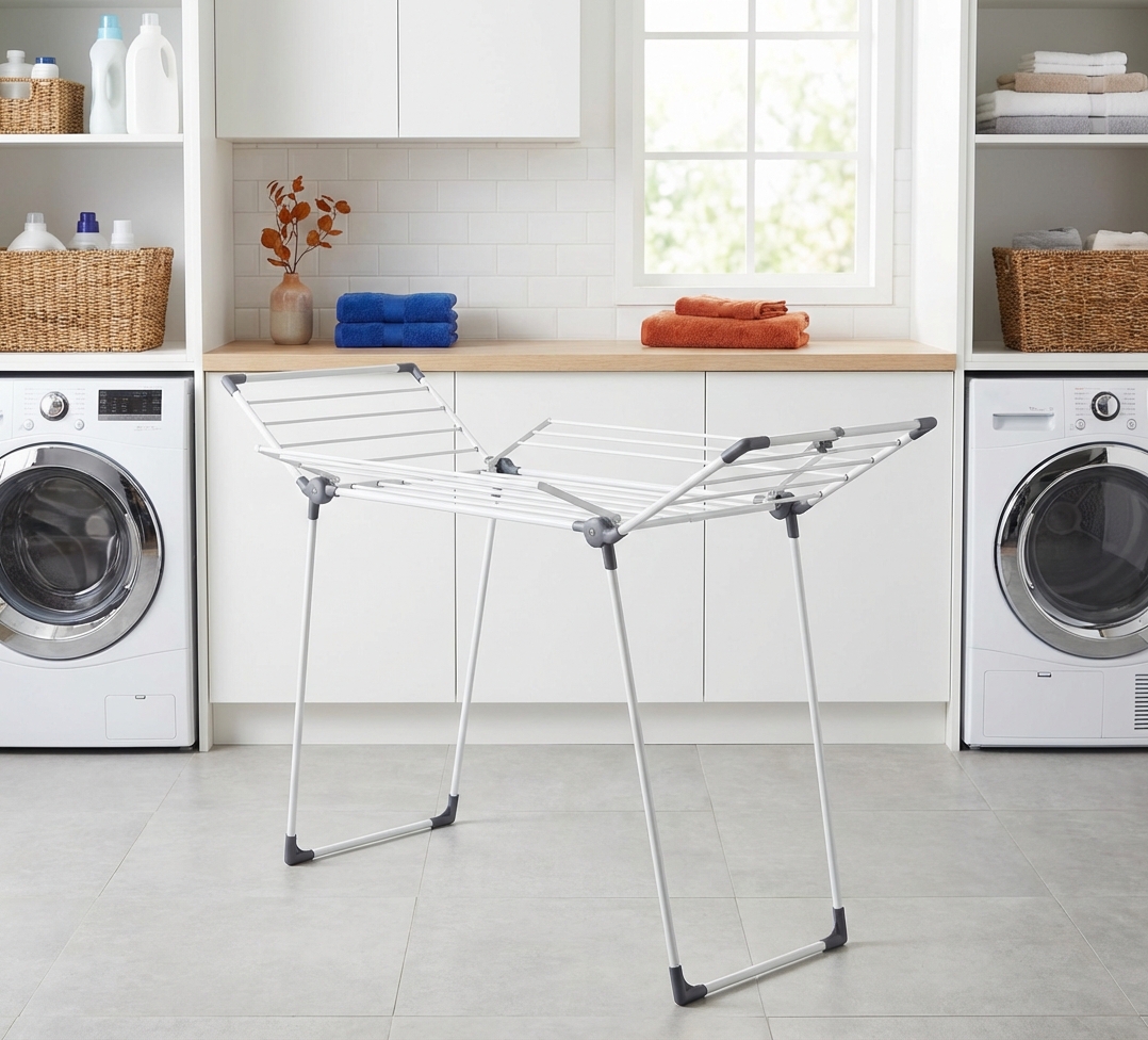 Wizualizacja suszarki białej stojącej Dryvio