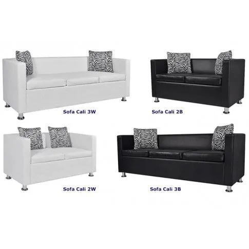 Szczegółowe zdjęcie nr 8 produktu Sofa 3-osobowa Swax 3W - biała