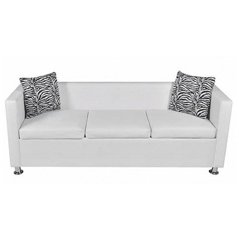 Fotografia Sofa 3-osobowa Cali 3W - biała z kategorii Salon