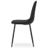 Czarne krzesło Oret 3X bok