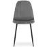Ciemnoszare krzesło na czarnych nogach Oret 3X
