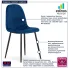 Granatowe krzesło Oret 3X