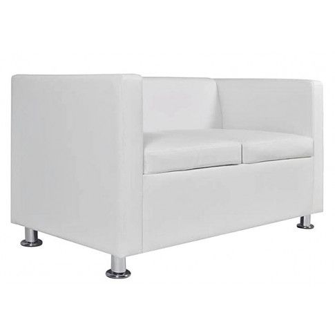 Szczegółowe zdjęcie nr 5 produktu Nowoczesna sofa Cali 2W - biała
