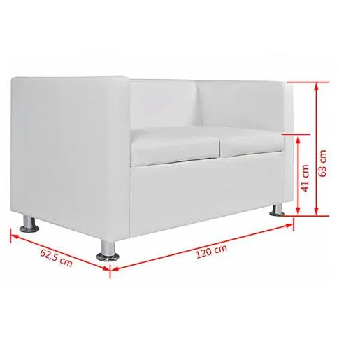Szczegółowe zdjęcie nr 8 produktu Nowoczesna sofa Swax 2W - biała