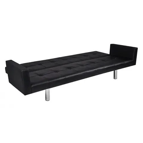 Szczegółowe zdjęcie nr 5 produktu Rozkładana sofa Nesma  - czarna 