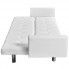 Szczegółowe zdjęcie nr 6 produktu Rozkładana sofa Nesma  z podłokietnikami - biała 