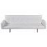 Szczegółowe zdjęcie nr 7 produktu Rozkładana sofa Nesma  z podłokietnikami - biała 