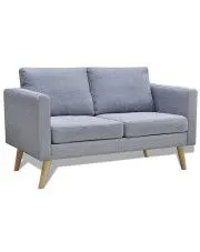 Sofa dwuosobowa Lavinia 2S - jasnoszara w sklepie Edinos.pl