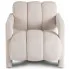 Welurowy fotel wypoczynkowy Anesoni 3X krem
