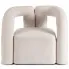 Kremowy designerski fotel do salonu Zeniro 3X