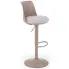 Beżowy metalowy hoker Fettini
