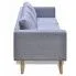 Szczegółowe zdjęcie nr 4 produktu Sofa 3-osobowa Imex 2L - jasny szary
