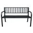 Czarna ławka do ogrodu klasyczengo Andizo 7X