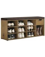 Szafka na buty z siedziskiem dąb artisan - Tocador 16X w sklepie Edinos.pl